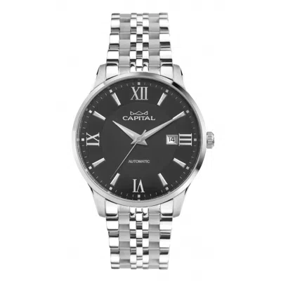 Capital Man  At663-03-rzz 41 Mm In Silver