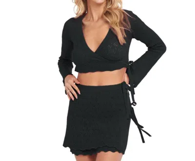 Capittana Kaia Knitted Skirt In Black