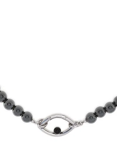 Capsule Eleven Eye Opener Hermatite Necklace In Schwarz