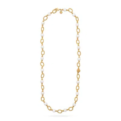 Capucine De Wulf Women's Berry And Bead Chain Necklace In Pearl In Beige