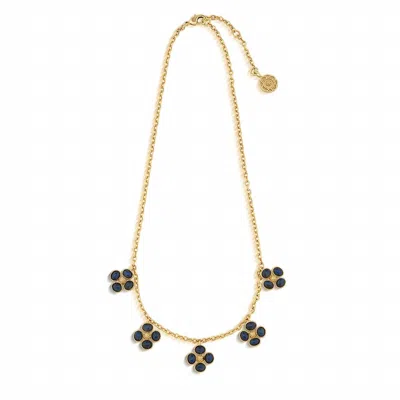 Capucine De Wulf Women's Berry Clover Multi Station Necklace In Blue Labradorite