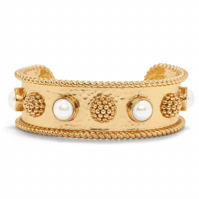 Capucine De Wulf Women's Berry Gem Cuff Bracelet In Pearl In Beige