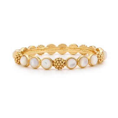 Capucine De Wulf Women's Berry Gem Hinged Bangle In Mother Of Pearl In Multi