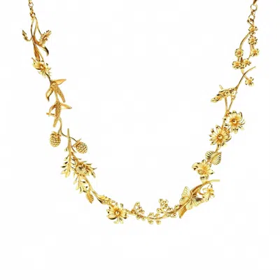 Capucine De Wulf Women's Meadow Wildflower Necklace In Gold