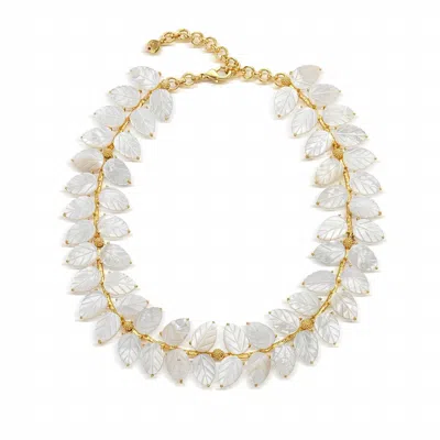 Capucine De Wulf Women's Mermaid Garden Vine Necklace In Mother Of Pearl In Multi