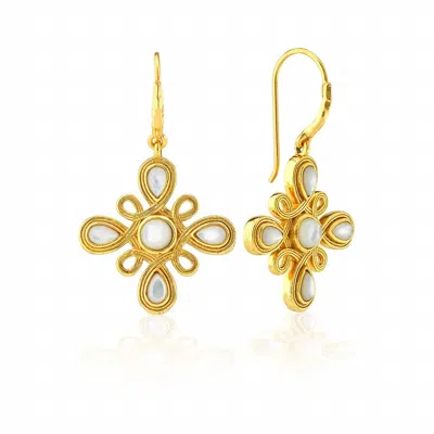 Capucine De Wulf Women's Monique Gem Dangle Earrings In Mother Of Pearl In Multi