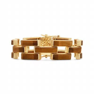 Capucine De Wulf Women's Pathway Link Bracelet In Teak In Silver