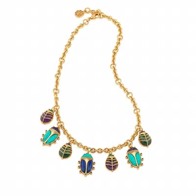 Capucine De Wulf Women's Scarab Family Necklace In Gold