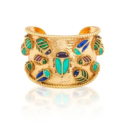 Capucine De Wulf Women's Scarab Family Reunion Cuff In Gold