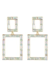 Cara Statement Earrings In Gold/ Crystal