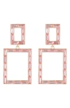 Cara Statement Earrings In Pink
