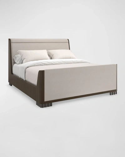 Caracole Slow Wave King Bed In Neutral