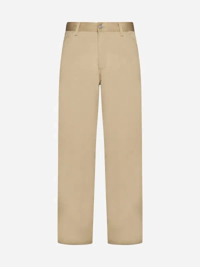 Carhartt Cotton-blend Trousers In Sable