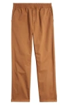 Carhartt Flint Straight Leg Twill Pants In Hamilton Brown Garment Dyed