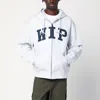 Carhartt Hooded Wip Sweat Jacket Colour Ash Heather In Brown