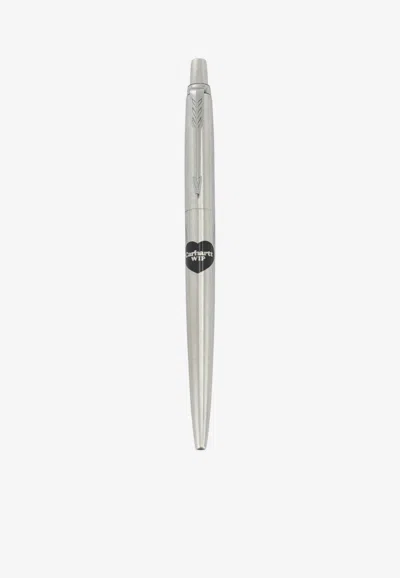 Carhartt Parker Jotter Heart Ballpoint Pen In Silver