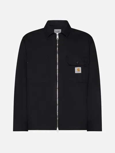 Carhartt Redmond Cotton Shirt Jacket In Black