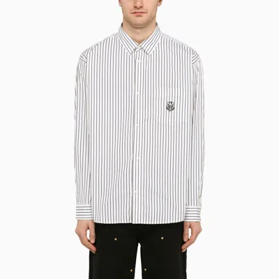 Carhartt L/s Linus White And Black Shirt