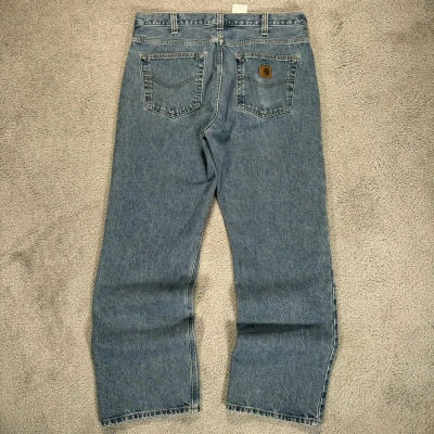 Pre-owned Carhartt X Vintage 90's Carhartt Essential Denim Loose Fit Jeans