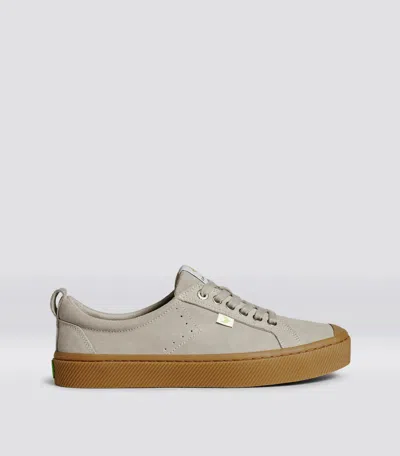 Cariuma Oca Low Sneaker Gum Cloud Gray Suede Lace Up Shoes Hawk536 In Multi