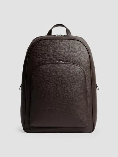 Carl Friedrik Men Sonder Ayrton Leather Backpack In Chocolate