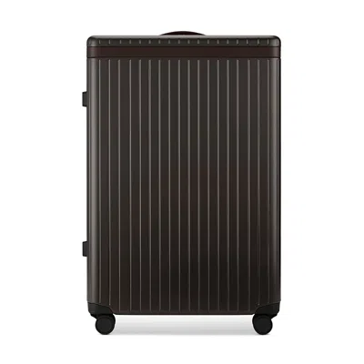 Carl Friedrik The Large Check In Spinner Suitcase In Brown