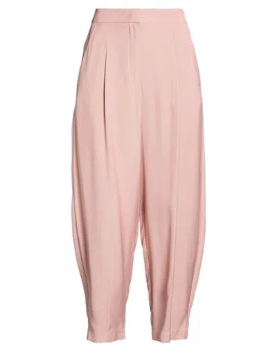 Carla G. Woman Pants Antique Rose Size 6 Viscose In Pink