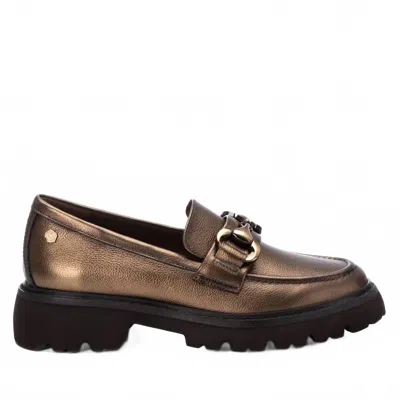 Carmela Women's Leather Moccasin In Plumb In Brown