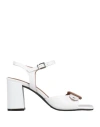 Carmens Woman Sandals White Size 6 Leather