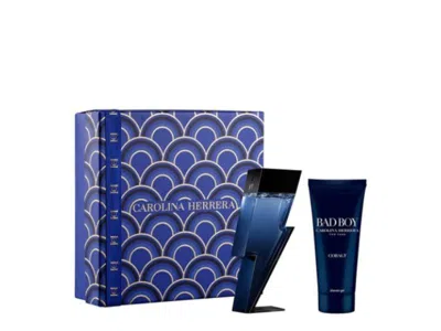 Carolina Herrera Bad Boy Cobalt Mini Set Slightly Damaged In Default