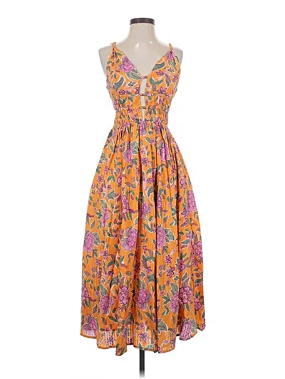 Pre-owned Caroline Constas Casual Dress In Orange