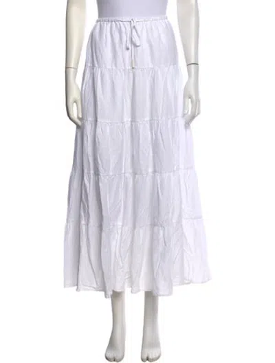 Pre-owned Caroline Constas Long Skirt W/ Tags In White