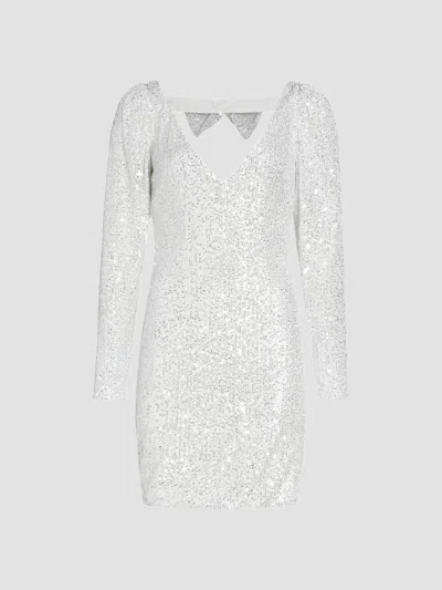 Caroline Constas Women's Sequin Jersey Bow Minidress In White