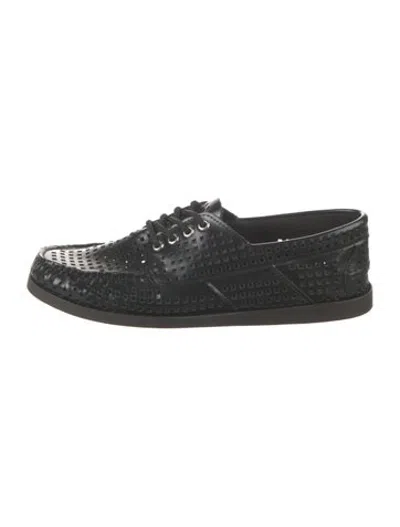 Pre-owned Caron Callahan Leather Loafers In Black