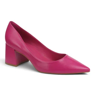 Carrano Women's Amira Leather Pump Heels In Fuchsia In Pink