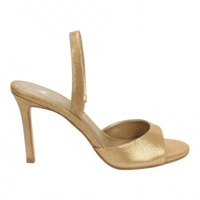 Carrano Women's Eve Leather Dress Sandal In Metal Gold