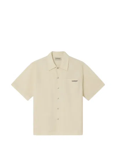 Carrer Beck Logo-detail Short-sleeve Shirt In Neutral