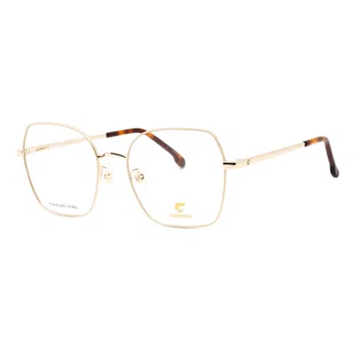 Carrera 3035 Mini Clear Demo Lenses Eyeglasses In Gold Ivory