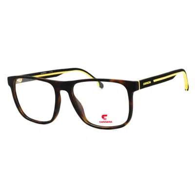 Carrera 8892 Matte Tortoise Clear Demo Lenses Eyeglasses In Black