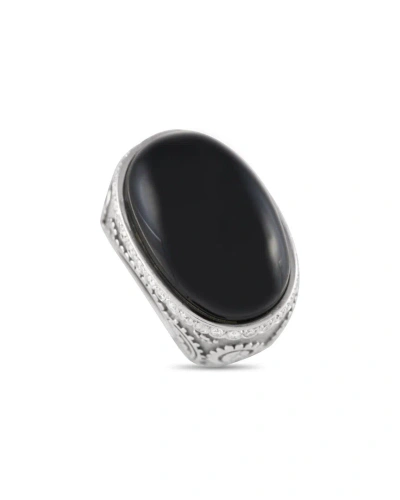 Carrera Y Carrera 18k White Gold 0.35ct Diamond And Onyx Ring Cc12-122623