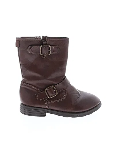 Pre-owned Carter's Kids' Boots In Brown