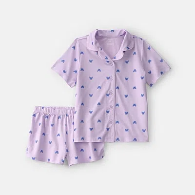 Carter's Little & Big Kid Girls 2-pc. Pajama Set In Purple