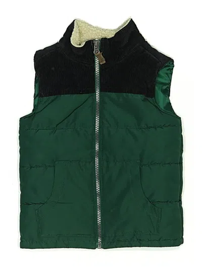Pre-owned Carter's Kids' Vest In Green