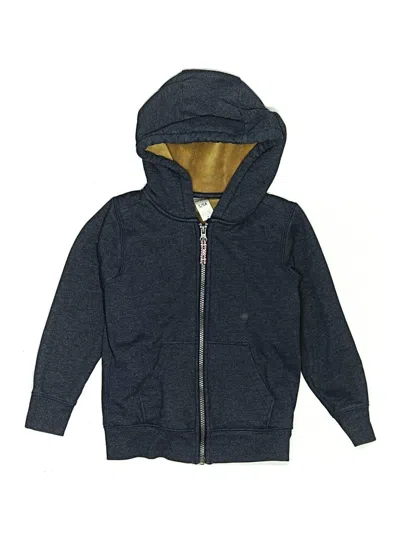Pre-owned Carter's Kids' Zip Up Hoodie In Blue