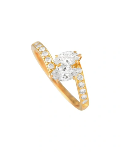 Cartier 18k 0.75 Ct. Tw. Diamond Ring (authentic ) In Gold