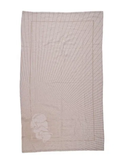 Pre-owned Cartier Cashmere Graphic Print Scarf In Neutrals