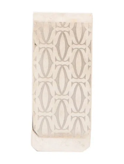 Pre-owned Cartier Printed Money Clip In Silver
