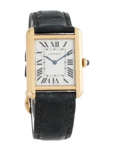 Pre-owned Cartier Tank Solo Watch In Multicolor