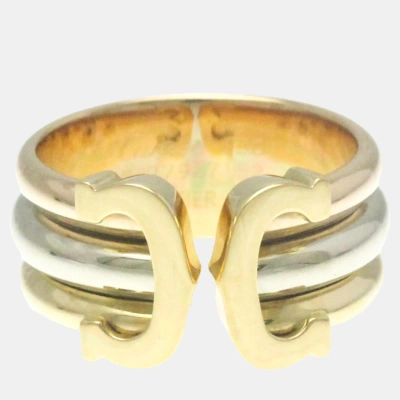 Pre-owned Cartier Trinity Ring Eu 52 In Yellow