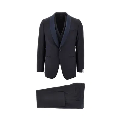Caruso Manon Wool And Mohair Suit In Blue